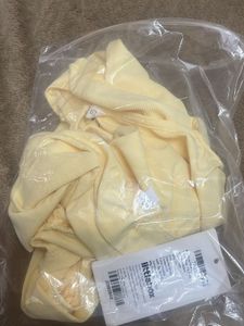 Light Yellow Ruched Long Sleeve Top