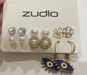 Zudio Earring Set - Evil Eye &amp; Studs
