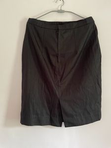 Classic Black A-Line Midi Skirt