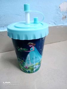 Kids Princess Themed Tumbler with Straw