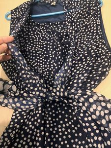 Polka Dot Chiffon Dress