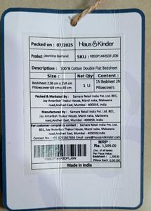 Haus &amp; Kinder Signature Floral Print Bed Sheet Set