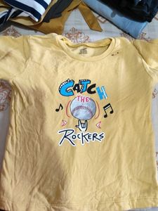 Yellow Graphic Print T-Shirt
