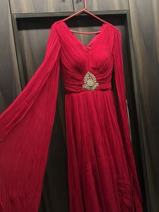 Elegant Red Ethnic Gown