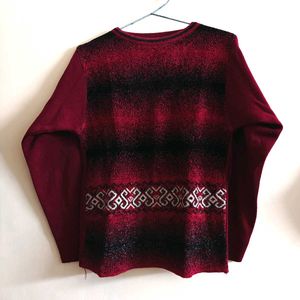 Maroon Fancy Top