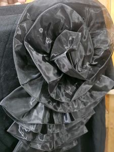 Chic Black Top and Pants Set