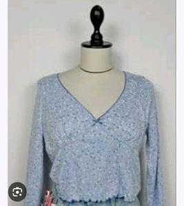 primark Cute Floral Print Long Sleeve Top