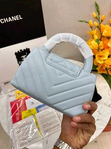 Chanel Handbag - Sky Blue Chevron