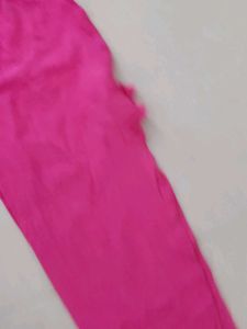 Bright Pink Comfortable Leggings