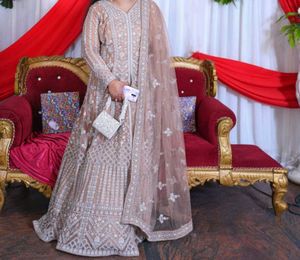 designer gown with dupatta