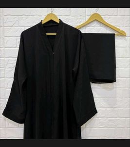 3XL plain abaya / burqa with black duppata