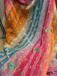Elegant Multicolor Saree magical fully party wear