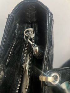 vintage Lady Dior dupe patent Handbag
