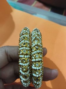 Elegant Beaded Bangles Set