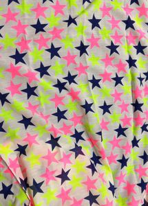 Neon Star Printed scarf