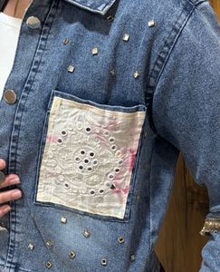 Embellished Denim Jacket for Navratri size Medium