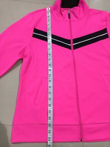 Unisex Pink Track Jacket Size L (Fit XL Too)