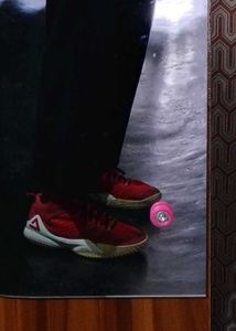 Red PEAK Basketball Shoes