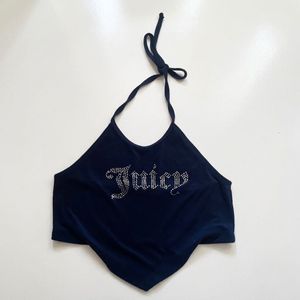 Juicy Couture Rhinestone Halter Top