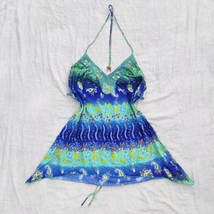 Y2k Fairy Core Beaded Halter Neck Top