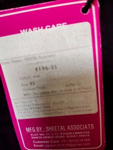 Synthetic Georgette Top With Tag Brand New