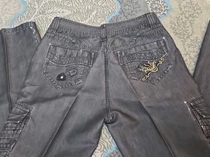 men's charcoal straight fit jeans