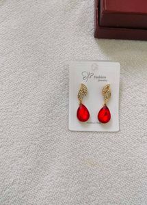 Sparkling  unique Red Earrings