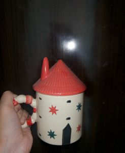 Unique House Shaped Mug with Lid