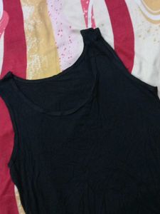 Black Sleeveless Tank Top