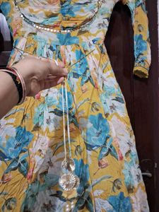 Floral Anarkali Kurta set with dupatta
