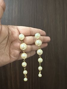 set of 3  Charming Pearl Drop Earrings