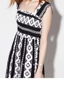 savana Printed A-Line Maxi Dress