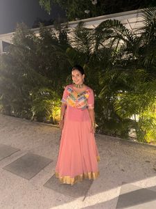 Stylish Pink Lehenga Choli Set