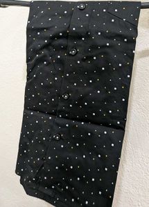 Classic Black Printed Men's Shirt