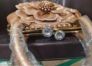 Elegant Flower Embellished Handbag