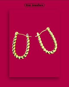 Golden Hoop Earrings