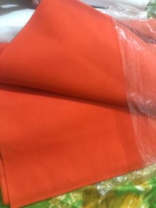 Multi Purpose Cotton Fabric Saffron Color
