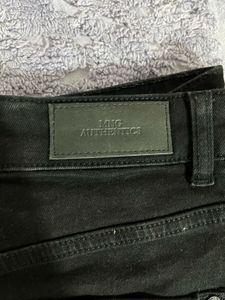 Mango Black Jeans with Eyelet Detail