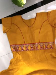 Beautiful Yellow Anarkali Gown