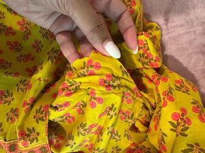 Vibrant Yellow Kurta and Pakistani salwar