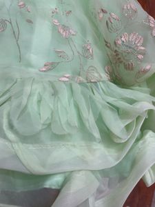 Mint Green Ruffled Party Dress