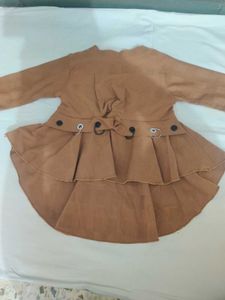 Girls age 4-6 yrs brown colour stretchable kurta