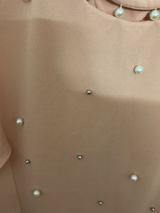 Peach Pearl Embellished Top