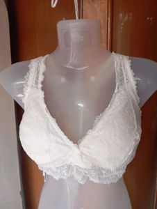 White Lace Bra