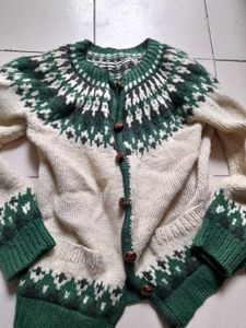 Cozy Fair Isle Knit Cardigan