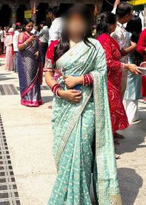 Beautiful Teal Embellished onlySaree