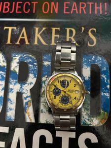 Seiko Chronograph Yellow Dial Watch