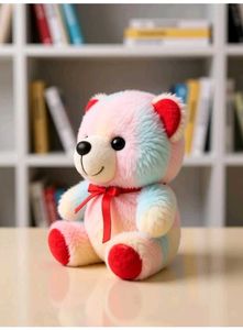 Adorable Rainbow Teddy Bear Plush Toy