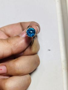 H&amp;M Unique Toe Ring Set with Blue Stone