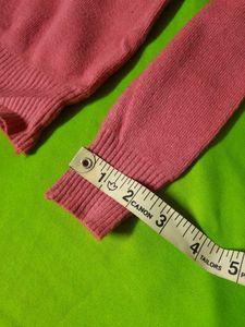 Pink Ruched Sweetheart Neck Knit Sweater Crop Top